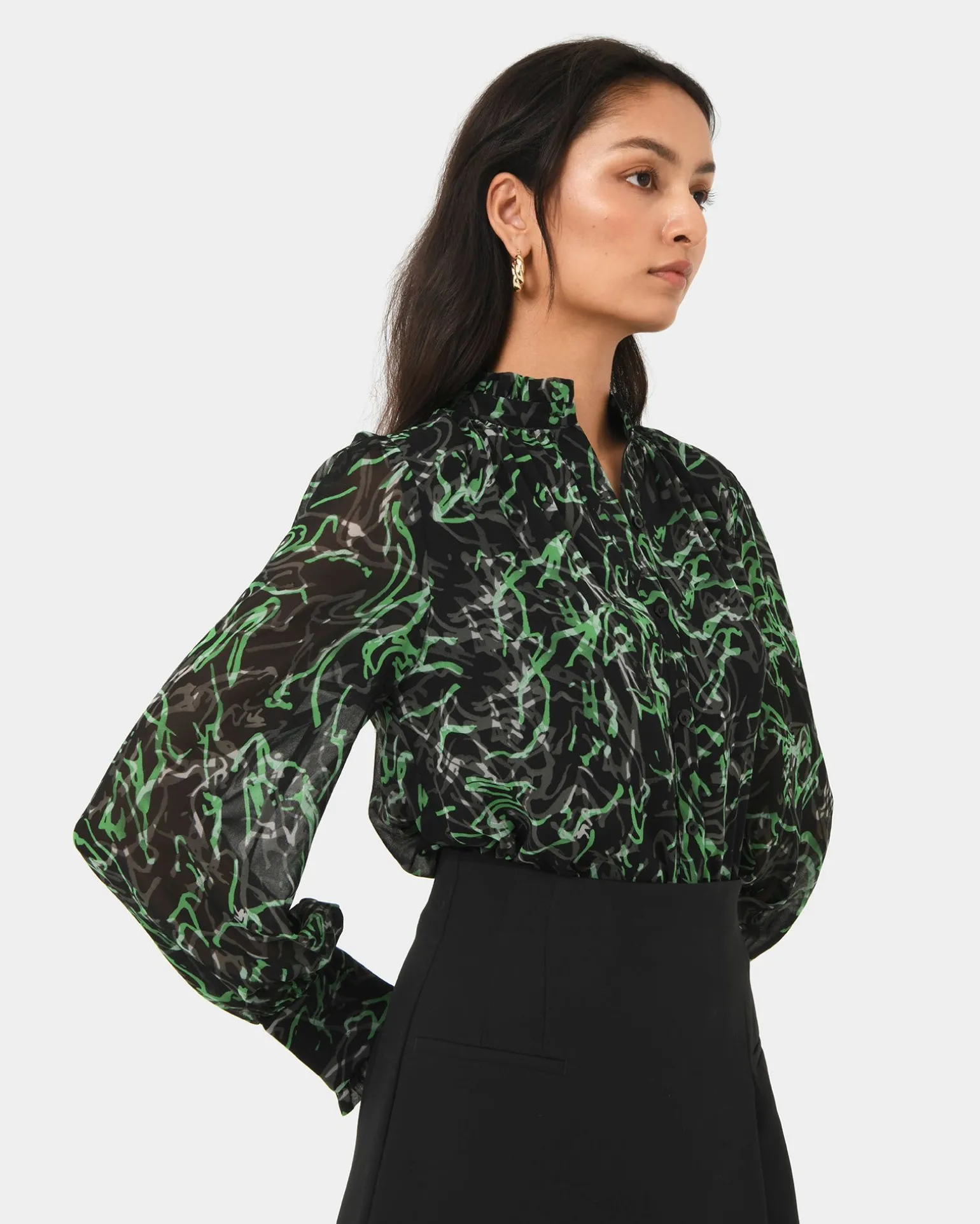 Veda Collar Blouse