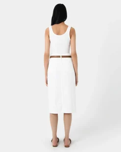 Veronique Midi Denim Skirt