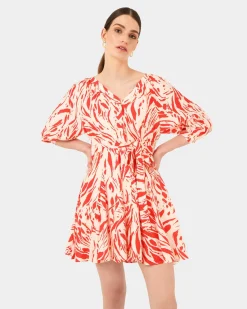 Vienna V-neck Tie Dress