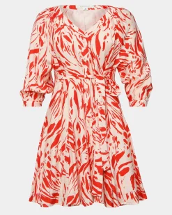 Vienna V-neck Tie Dress