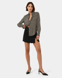 Wanda Stripe Satin Shirt