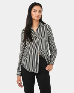 Wanda Stripe Satin Shirt