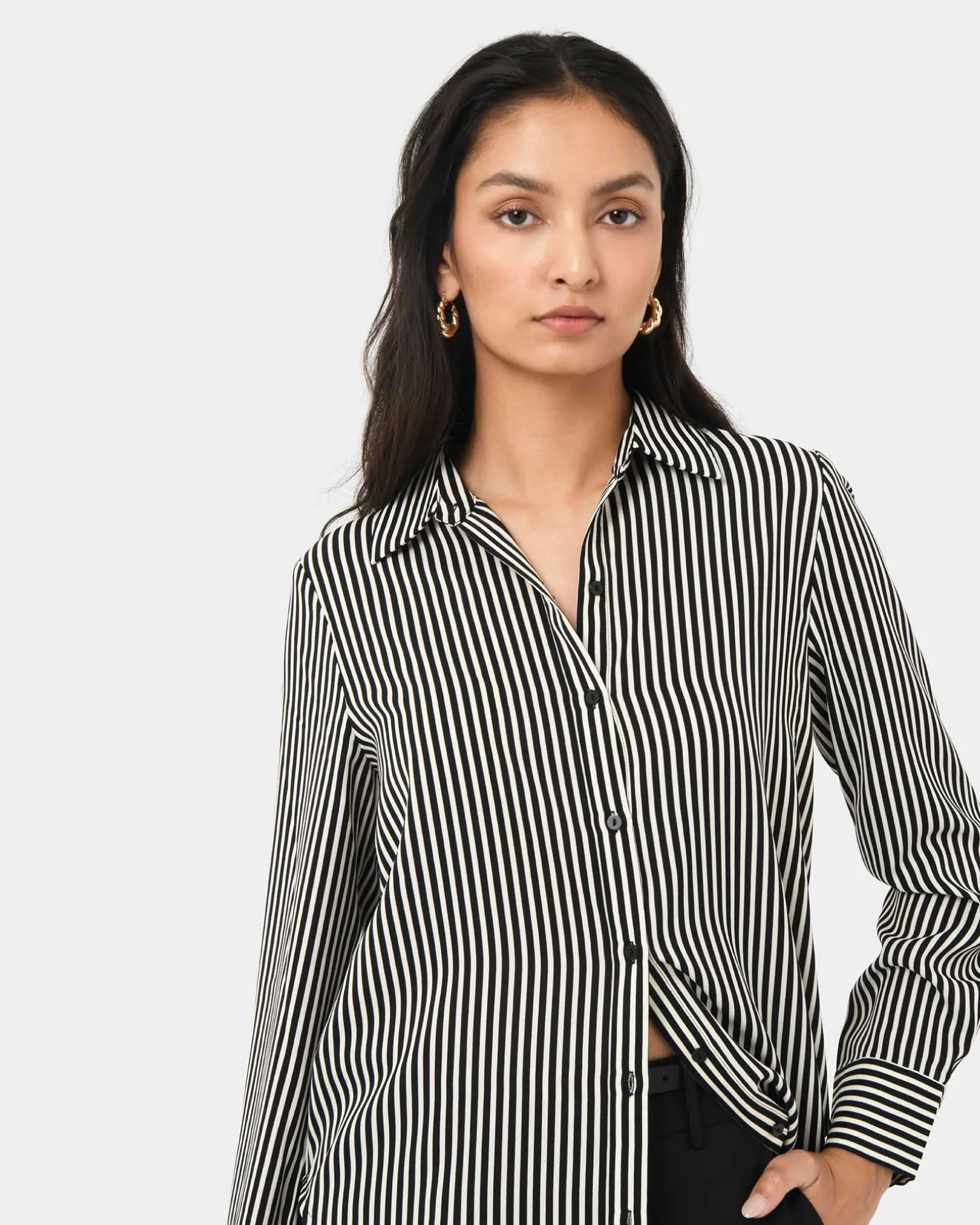 Wanda Stripe Satin Shirt