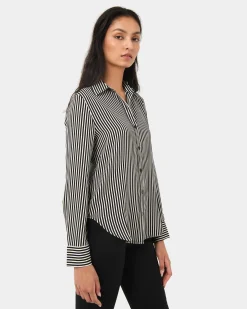 Wanda Stripe Satin Shirt