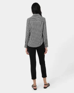Wanda Stripe Satin Shirt