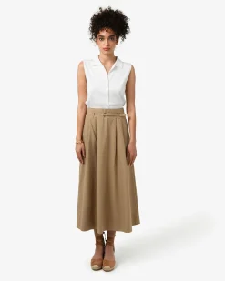 Willow Cotton Belted Skirt