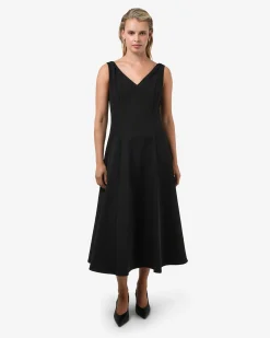 Yana V Neck Panel Dress