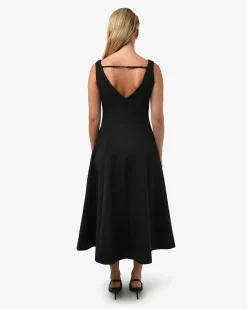 Yana V Neck Panel Dress