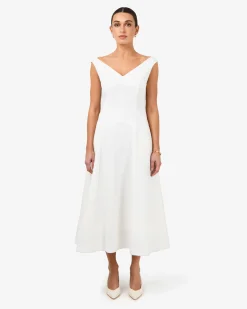 Yana V Neck Panel Dress