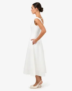 Yana V Neck Panel Dress