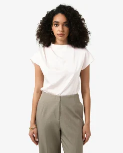 Zafina Pleated Draped Top